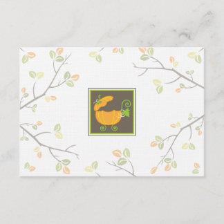 Carte RSVP de transport de bébé citrouille