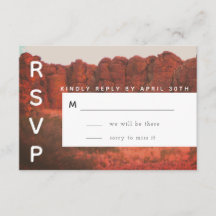 Carte RSVP Desert Rocks