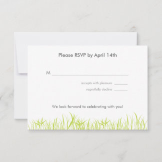 Carte RSVP d'été Gris