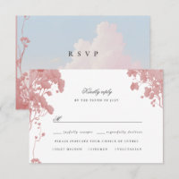 Carte rsvp Dreamy floral storybook