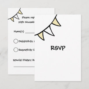 Carte RSVP du tracteur de Mariage campagnard perso