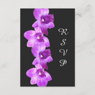 Carte RSVP Elegant Purple Orchids