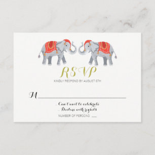 Carte RSVP Elephant
