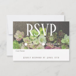 Carte RSVP en bois Hellebore Garden DRAMATIQUE