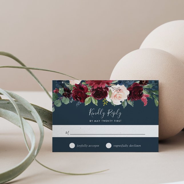 Carte RSVP en fleur de rayon (Créateur téléchargé)