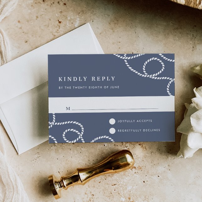 Carte RSVP enfichable | Ardoise (Créateur téléchargé)