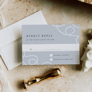 Carte RSVP enfichable Brume