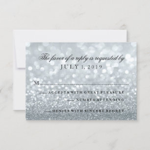 Carte RSVP - Fab Silver Glit