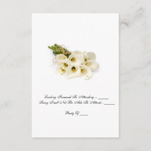 Carte RSVP - Faire-part de mariage "Calla Lilies"