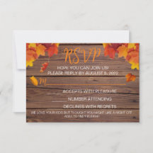 Carte RSVP Fall In Love