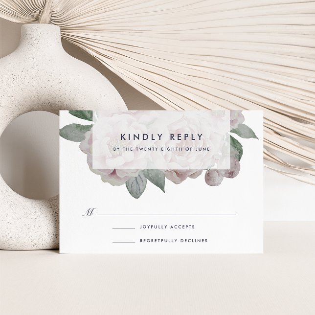 Carte RSVP Floral Jardin anglais (Créateur téléchargé)