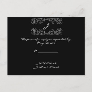 Carte RSVP florale