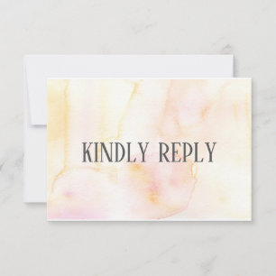 Carte RSVP Gold Blush et Pink Response