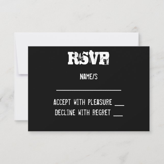 Carte RSVP Graffiti Urbain (Devant)