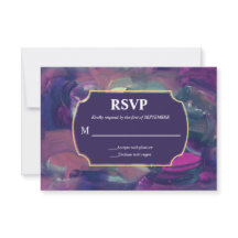 Carte RSVP Gras Acrylique