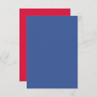 Carte RSVP Gras en Crimson & Bleu - Personnalisabl