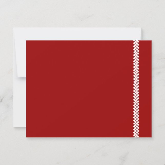 Carte RSVP Herringbone Star Bar Mitzvah (Devant)