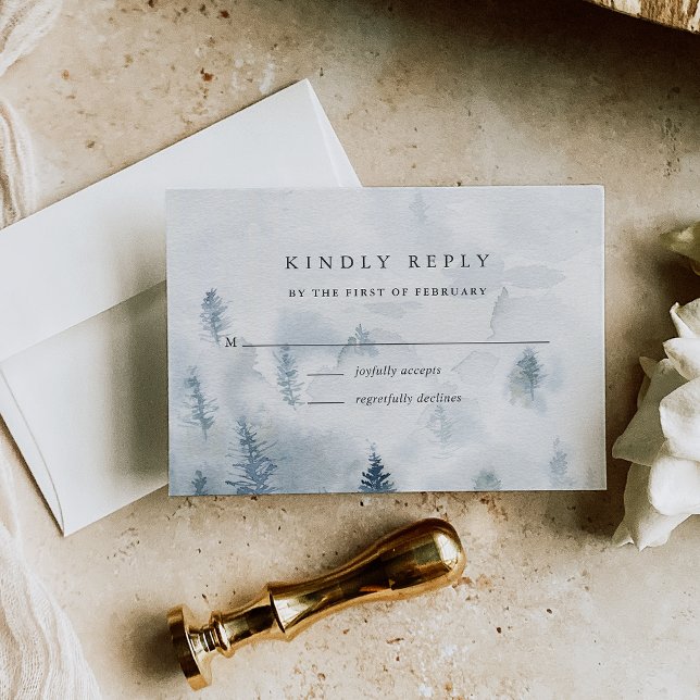 Carte RSVP hiver Reverie (Créateur téléchargé)