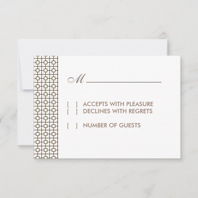 Carte RSVP Hollywood vintage (Devant)