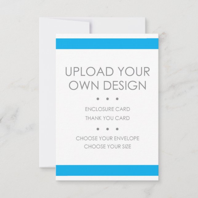 Carte RSVP, Info ou Merci à imprimer soi-même (Devant)