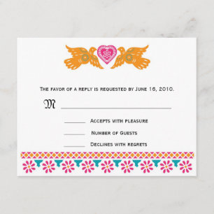 Carte RSVP Inséparable - Aqua