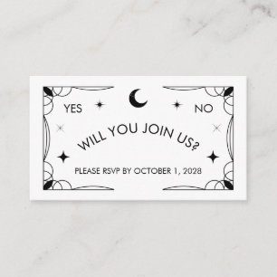 Carte RSVP inspirée du Tarot