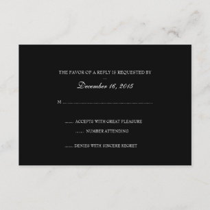 Carte RSVP Invitation Base-b