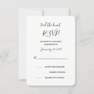 Carte RSVP Knot liée