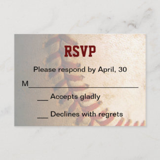 Carte RSVP KRW Custom Basball Bar Mitzvah