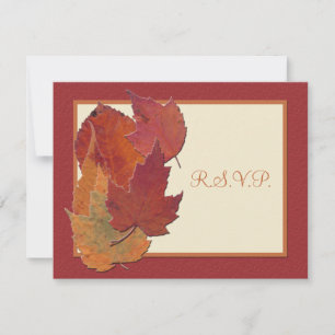 Carte RSVP Leaves II Automne