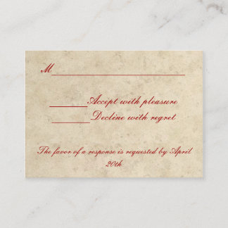 Carte RSVP Mariage - Amour Toujours Aimer Profond