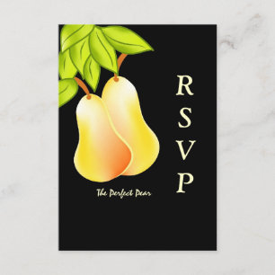 Carte RSVP Mariage de automne "Parfaite paire"