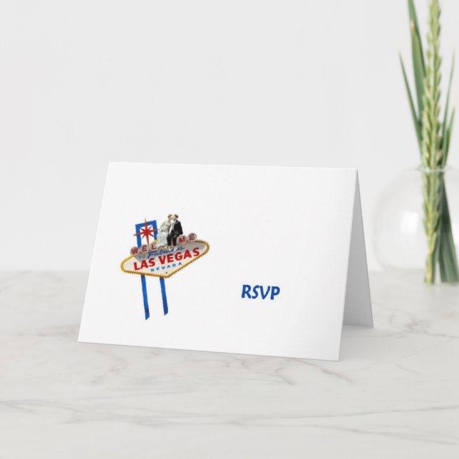 CARTE RSVP MARIAGE LAS VEGAS (Devant)