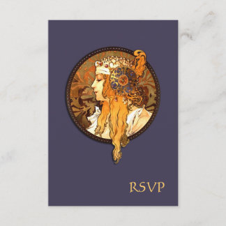 Carte RSVP Mariage Mariage Mariage Art Nouveau