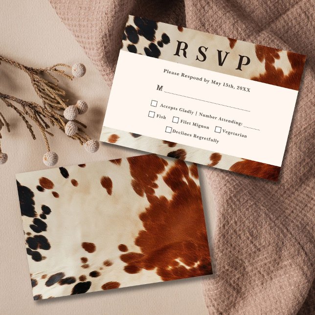 Carte RSVP Mariage occidental (Créateur téléchargé)