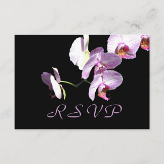 Carte RSVP Mauve Orchids