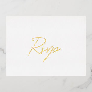 Carte RSVP mini Formal Élégant Mariage