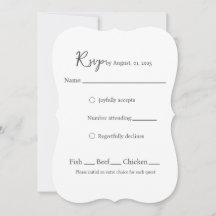Carte RSVP modèle