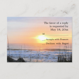 Carte RSVP Ocean Sunset