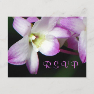 Carte RSVP orchidée
