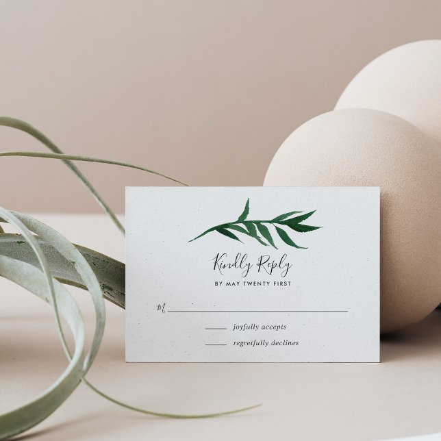 Carte RSVP Palm aquarelle (Créateur téléchargé)