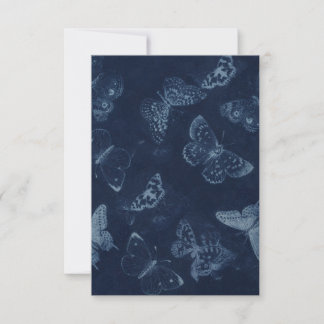 Carte RSVP papillon