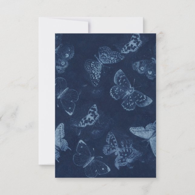 Carte RSVP papillon (Devant)