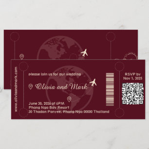 Carte RSVP Pass Embarquement - Bourgogne & Champag