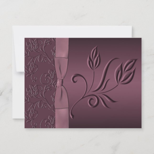 Carte RSVP Passion violette (Devant)