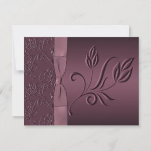 Carte RSVP Passion violette