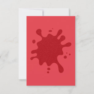 Carte RSVP personnalisable Tomato Red Splash