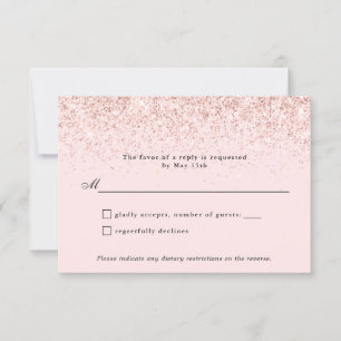 Carte RSVP personnalisée Confetti à Parties scinti