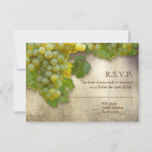 Carte RSVP Petit Chardonnay Vin Pays Art