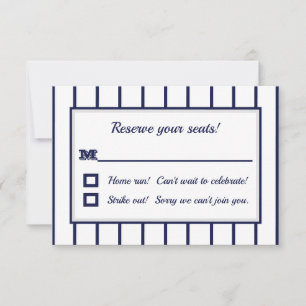 Carte RSVP Pinstripes Baseball